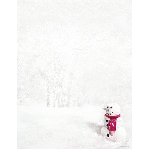 Hortense B. Hewitt 80-Pack Snowman in Red Scarf Decorative Paper