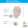 Medical Forefoot pads Ball of Foot Cushions gel Insoles shoe inserts (Self-Sticking) Metatarsal Pads for Women High Heels to Pain Relief. Dr.Eagle foot care () (Skin+Clear) 2 Count (Pack of 1)