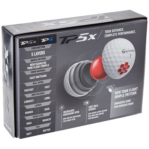 TaylorMade 2021 TP5x 2.0 Golf Balls White