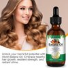 Batana Oil for Hair Growth, 100% Pure Unrefined Batana Oil Promotes Hair thickness, Repairs Damaged Hair & Skin, Reduces Hair Loss, Organic Batana Oil for Healthier, Fuller Hair, 2.02 Fl.oz