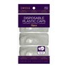 Donna Disposable Plastic Caps - 15PCS Transparent Shower Cap Elastic Band Waterproof Plastic for Women or Men Bathing Showering All Hair Textures…