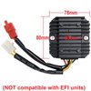 RedCap 12V Voltage Regulator Rectifier with 6-Pin Dual-Plug Compatible with Gator DF-250-RTS Tank 200 Carbureted Roketa MC-54B 250 Jonway YY250T Scooter Moped