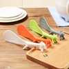3 Piece Non-stick Rice Spoon Fashion Rice Cooker Dishes Filled Scoop Shovel Creative Household Kitchen Tools,Lovely Squirrel Shape Standing Spoon (Gray，White，Orange)
