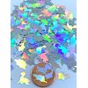 Holographic Dinosaur Shape Glitter, Solvent Resistant, Shape Glitter Sequins Glitter Nail Art Nail Supplies Tumbler Dino Cup Decorations (4oz)