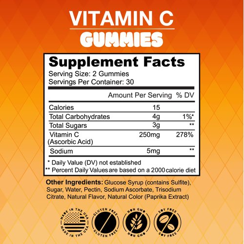 NEW AGE Vitamin C Gummies Orange Vitamin C Gummy - Supports Healthy Immune System - Vegetarian without Gluten (120 Gummies)