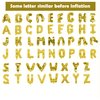 16 Inch Gold Letter Balloons Mylar Foil Alphabet Letter A-Z Balloons Set for Wedding Birthday Party Decoration Banner(26pcs Pack,) (Gold)