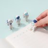 KUNFOWL 12 Pack Mini Astronaut Erasers for Kids, 3D Puzzle Erasers for Boys and Girls, Fun Erasers for School Supplies Prize Gifts Party Favors (Astronaut)