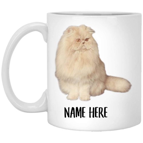 Lovesout Funny Persian Cat Cream Personalized Name Christmas 2025 Gifts Coffee Mug White 11 Oz