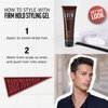 American Crew Men's Hair Gel, Firm Hold, Non-Flaking Styling Gel, 3.3 Fl Oz