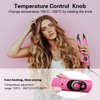 janelove Hair Extensions Iron, Fusion Keratin Hair Extensions, Heat Connector Wand, U Tip Hair Extensions Tools with 2 Bags Keratin Glue Granule Beads, 210°F-390°F Temperature Adjust, US Plug (Pink)