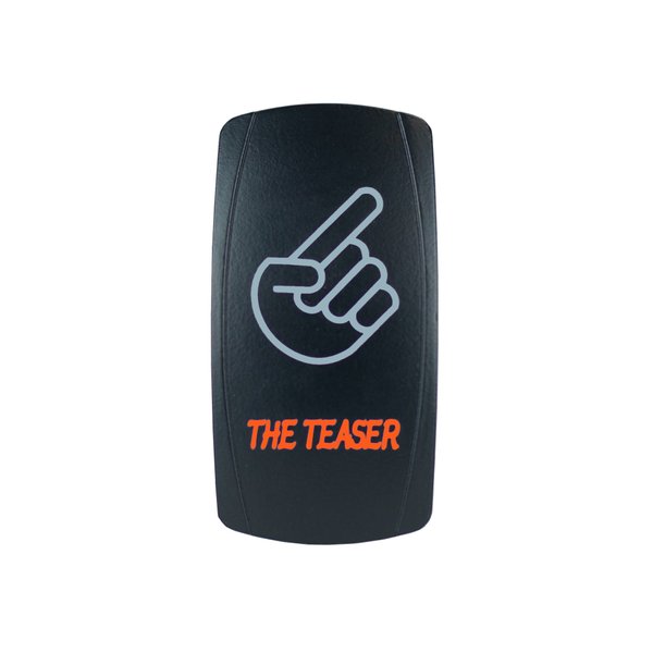 STVMotorsports Laser Backlit Orange Rocker Switch The Teaser 20A 12V On/Off LED Light