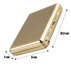Moonwbak Cigarette Case Lighter, Metal Full Pack 20 Regular Cigarettes Box Holder USB Rechargeable Cigar Lighter Flameless Windproof with USB Cable Best for Birthday Gifts (Tiger)