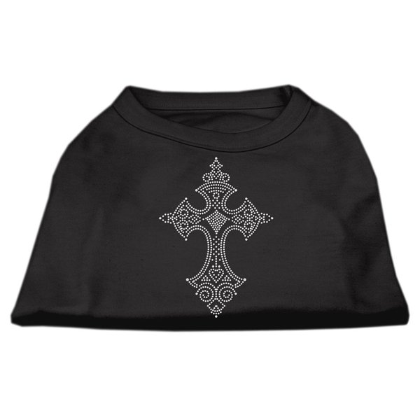 Mirage Pet Products Rhinestone Cross Shirts Black L (14)