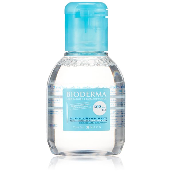 Bioderma ABCDerm H2O Baby Skin Care, Micellar Cleansing Water for Babies and Kids, Blue, 3.4 Fl Oz