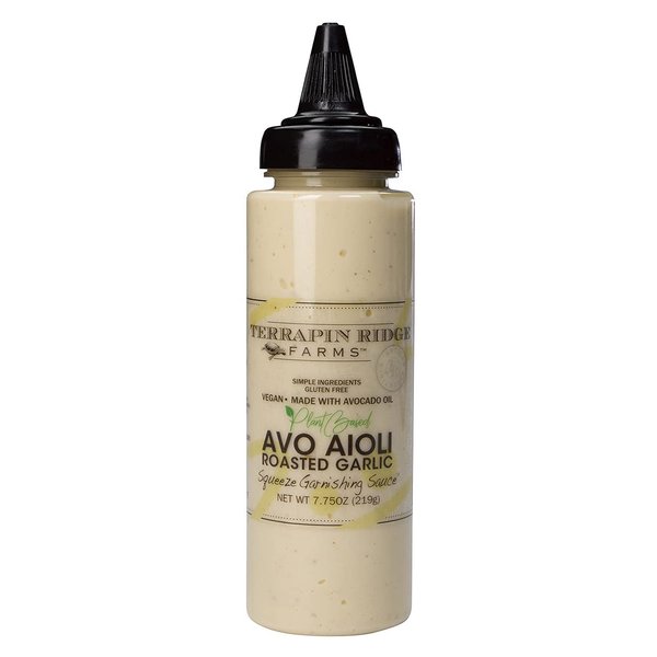 Terrapin Ridge Farms Avo Aioli Roasted Garlic Garnishing Sauce – One 7.75 Ounce Squeeze Bottle