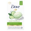 Dove Skin Care Beauty Bar For Softer Skin Cucumber And Green Tea More Moisturizing Than Bar Soap 3.75 oz, 6 Bars