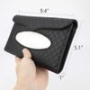 Cartisen Car Tissue Holder, Sun Visor Tissue Holder, Car Visor Napkin Holder, PU Leather Backseat Tissue Case for Car/Truck (Black)