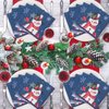 Faccito 100 Pcs Christmas Snowman Paper Napkins Winter Snowflake Cocktail Napkins Holiday Let It Snow Beverage Napkins for Xmas New Year Family Gatherings Dinner Party Decoration Supplies