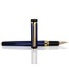 Dryden Designs Fountain Pen - Medium Nib 0.5mm | Includes 24 Ink Cartridges - 12 Black 12 Blue and Ink Refill Converter | Calligraphy Pen, Smooth Look -Deep Blue.