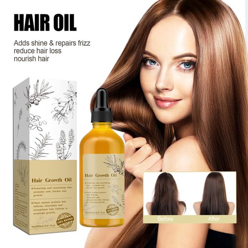 3PCS Veganic Natural Hair Growth Oil,Veganic Hair Oil for Hair Growth Organic, Hair Growth Oil for Dry Damaged Hair and Growth Thin Hair