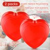 Lenwen 2 Pcs Heartbeat Replacement Soother Heartbeat Simulator, Heartbeat Puppy Toy Heartbeat Dog Toy for Puppy Puppy Sleep Aid Replacement Pulsing Heartbeat for Pets Cats Dog Anxiety Relief