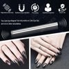 ZIRATONES Cat Eye Magnet for Nails, 5.9inch Super Long Double-head Nail Polish Magnet Pens Magnet Stick 3D Magnetic Cat Eye Gel Polish Nail Art Tool, for Home DIY, Salon, Studio