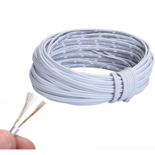 20m(66ft) 20AWG 2Pin Extension Cable Wire Cord Line for Single Color LED Strip Ribbon Lights 3528 5050,2 Wire 20-Gauge Parallel Wire