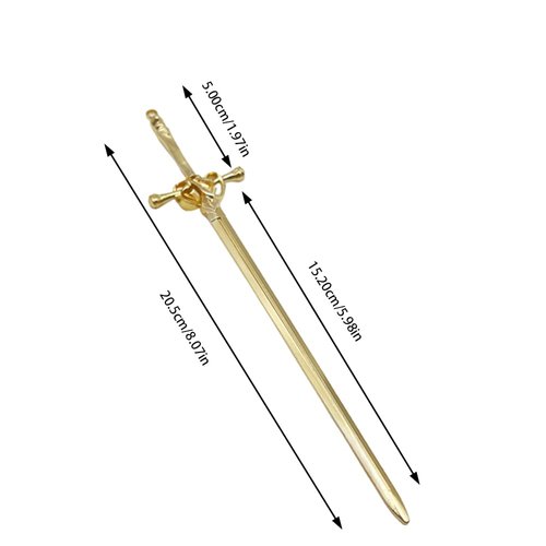 LELEVTXP 2 Pcs Girls Chopsticks Vintage Hair Sticks Hairpins Vintage Hair Accessories for Women Girls Long Hair (Golden)