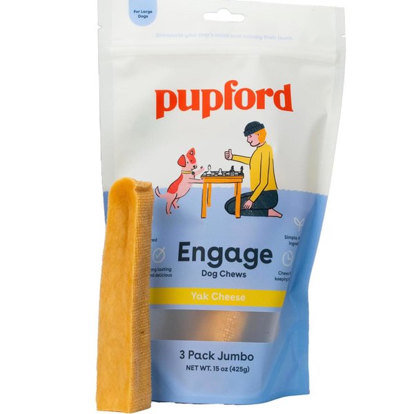 Pupford Yak Cheese Himalayan Dog Chews | for Aggressive Chewers | Durable & Long-Lasting Chews for Teething Puppies & Dogs Simple, Natural Ingredients, Low Calorie, Delicious Treat