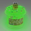 Frog Glow in The Dark Slime, Super Soft & Good Stretchy Green Slime, Slime Party Favors for Kids, Slime Sensory Toys for Birthday Easter Hallowmas Christmas Girls Gifts & Boys Gifts