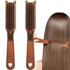 2 Pack Portable Travel Hair Brush,Foldable Hair Comb Mini Folding Hair Comb Brushes for Women with Long Curly Hair and Dry or Wet Hair