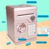 TOPBRY Piggy Bank for Kids,Electronic Password Piggy Bank Kids Safe Bank Mini ATM Piggy Bank Toy for 3-14 Year Old Boys and Girls (Rose Gold)