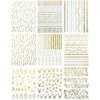 9 Sheet Gold Line Nail Art Stickers 3D Self-Adhesive Metal Nail Decal Laser Gold Flower Leaf Butterfly Flame Design Nail Art Supplies for Women Acrylic Nail Decorations Accessories