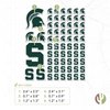 Desert Cactus Michigan State University Stickers Spartans MSU Vinyl Decals Laptop Water Bottle Car Scrapbook11.39x8.94 T1 (Type 1-1)