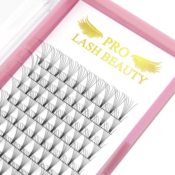 Premade Fans Eyelash Extensions 6D-D-0.10-11 Short Stem Premade Volume Eyelash Extensions .07 .10 C D Curl Pre made Lash Fans 9 to 20 mm Volume Lash Extensions (6D-D-0.10,11mm)