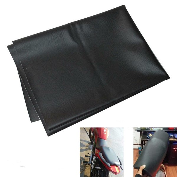 Anlstart Motorcycle Seat Cover, Universal Motorcycle Flexible DIY Seat Protector 39.37 x 27.56 inch/100 x 70 cm Black