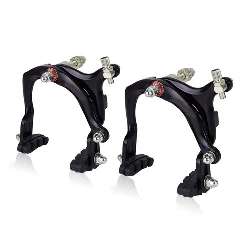 Mimoke 2 Pairs of C-Brake Caliper Brake Arm Bicycle Rim Brake Sets Front and Rear V-Brake with 70mm Pads Long Arm 110mm Aluminum Alloy (Style B)