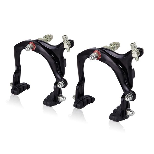 Mimoke 2 Pairs of C-Brake Caliper Brake Arm Bicycle Rim Brake Sets Front and Rear V-Brake with 70mm Pads Long Arm 110mm Aluminum Alloy (Style B)