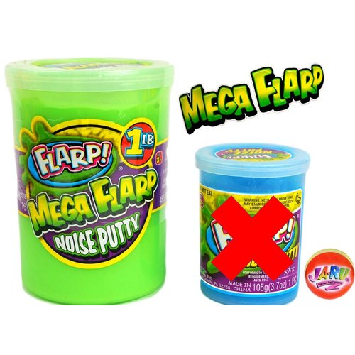 Mega Flarp Noise Putty Scented 1 Pound (1 Unit) by JA-RU. Squishy Sensory Toys for Easter, Autism Stress Toy Party Favors in Bulk Party Supplies Fidget for Kids and Adults Boys & Girls. 335-1slp