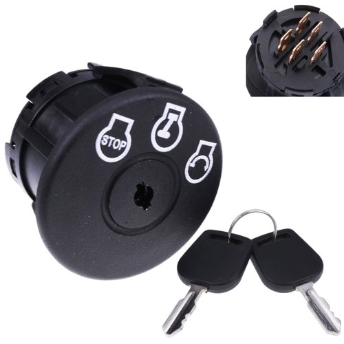 JEENDA Riding Lawn Mowers Ignition Switch Key Compatible with MTD Craftsman 725-04659 925-04659 Cub Cadet Zero Turn Ariens Gravely Bad Boy Dixie Chopper Troy-Bilt John Deere Tractor-5 Terminals