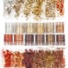Laza Nail Glitter - 12 Color Acrylic Art Glitters, Copper Iridescent Flakes for Gel Polish, Face, Eyes - 120g