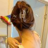 ZHOUMEIWENSP 1pair Vintage Silver Dragonfly Hairpin Simple Hairpin Bridal Hairpin (Gold)