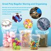 pikdmin 2''X 2'' (Pack of 100) 2 Mil Thick Clear Reclosable Small Zip Plastic Poly Bags With Resealable Lock Seal Zipper for Photo, Jewelry, Bakery, Treats, Travel, Storage, Packaging & Shipping