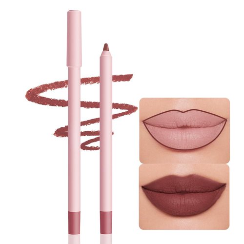Modern Classic Lip Liner, 12 Colors Lip Liner Pigmented Vegan Matte, Lasting Finish Lip Liner, Luxurious Creamy Long Lasting Lip Liner, Prevents Feathering and Fading, (06)
