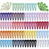 Snap Mini Hair Clips, 100PCS Premium Kids Barrettes Metal Non Slip Hair Bow Clips for Girls Toddlers Hair Accessories (2Inches 20Colors）
