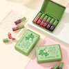 6 Colors Lip Tint Stain Set, Korean Lip Gloss Water Lip Tint Mini Liquid Lipstick Set, Multi-Use Lip and Cheek Tint, Long Lasting, Waterproof, High Pigment, Lip Tint Makeup (Green Lime)