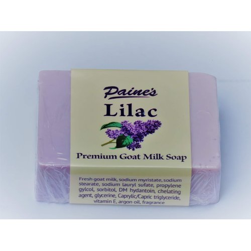 Paine's Lilac Premium Goat Milk Soap 4.5 oz bar Maine made all natural