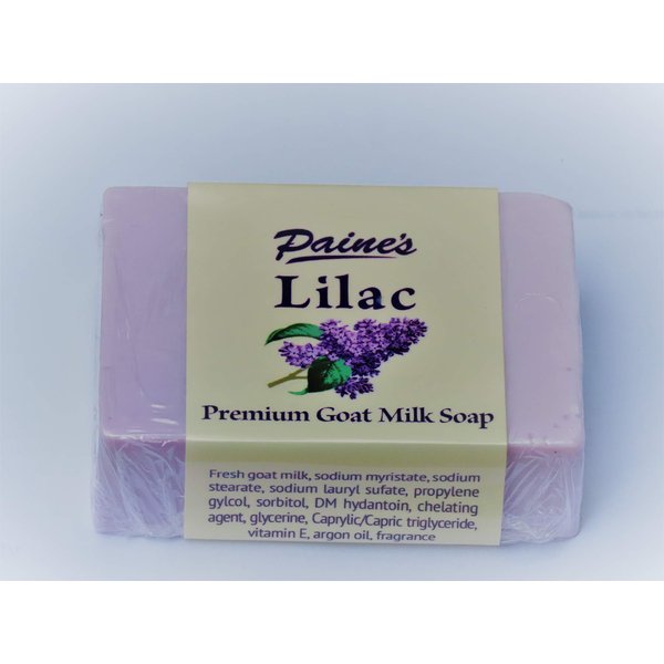 Paine's Lilac Premium Goat Milk Soap 4.5 oz bar Maine made all natural
