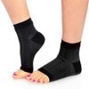 Tendon Ankle Compression Sleeve Brace Support, Reduces Pain & Swelling, Supports Foot Blood Flow (Black, Sm/Med)