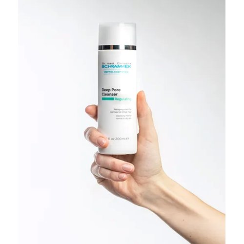 Schrammek Deep Pore Cleanser (6.8 fl oz) - Cleansing Milk for Normal to Oily Skin - Cleanses Without Drying Out the Skin - Makeup Removal - No Parabens - Facial Cleanser - Face Wash - Skin Care - Dr